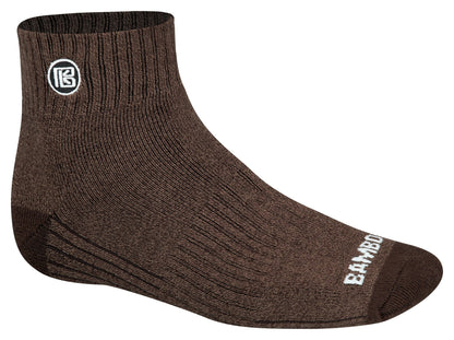 Premium Bamboo Rayon Quarter High Crew Socks - 3 Pair and 6 Pair Packs Available