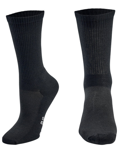 Men's Bamboo Rayon Crew Dress Socks - 3 Pair Pack