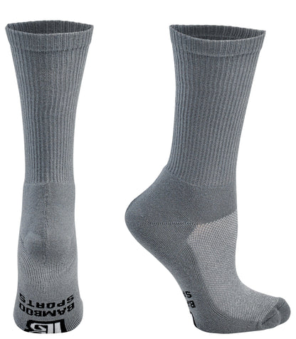 Men's Bamboo Rayon Crew Dress Socks - 3 Pair Pack