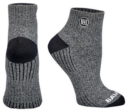 Premium Bamboo Rayon Quarter High Crew Socks - 3 Pair and 6 Pair Packs Available