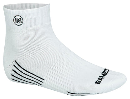 Premium Bamboo Rayon Quarter High Crew Socks - 3 Pair and 6 Pair Packs Available
