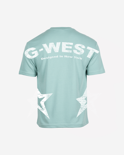 G West Mens Arch Logo Oversized Tee